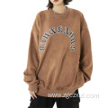 Men's Vintage Letter Embroidered Pullover Sweatshirt